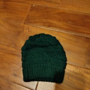 Cozy Green Knit Beanie for Kids